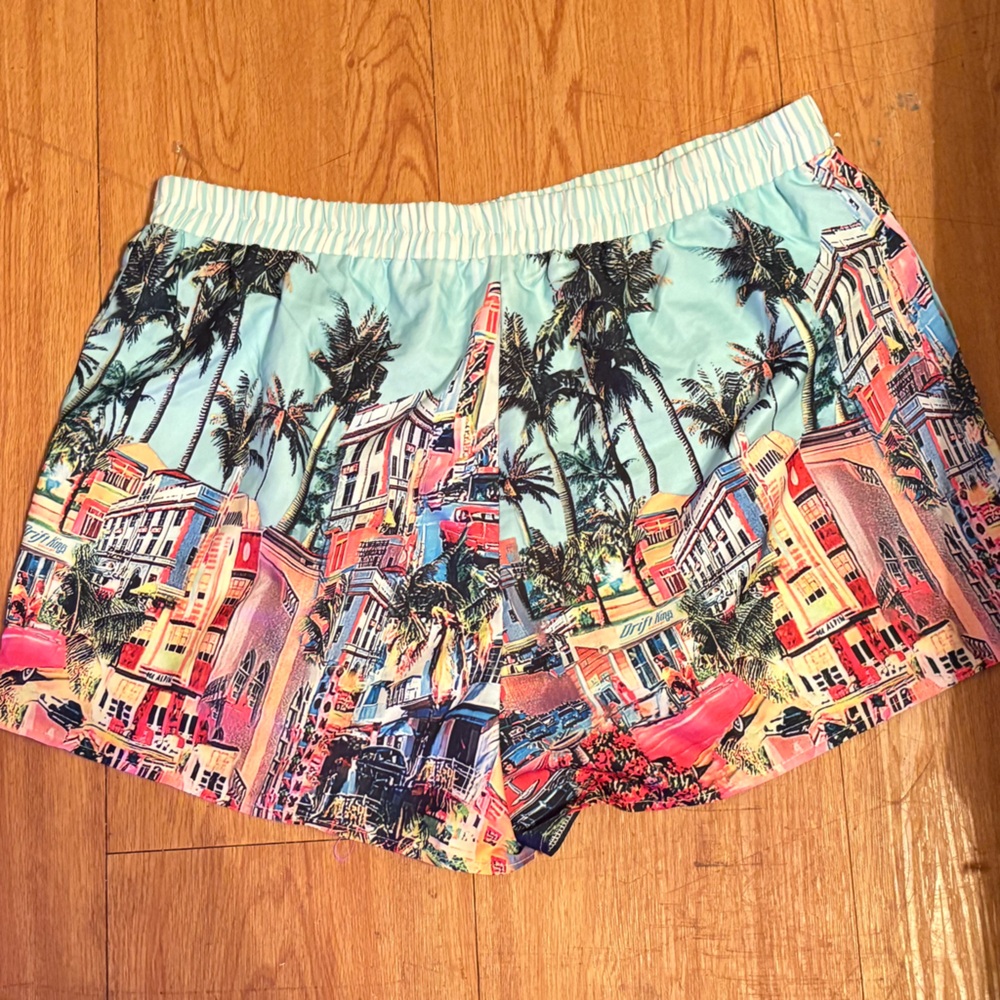 SHEIN Colorful Cityscape Women's Athletic Shorts